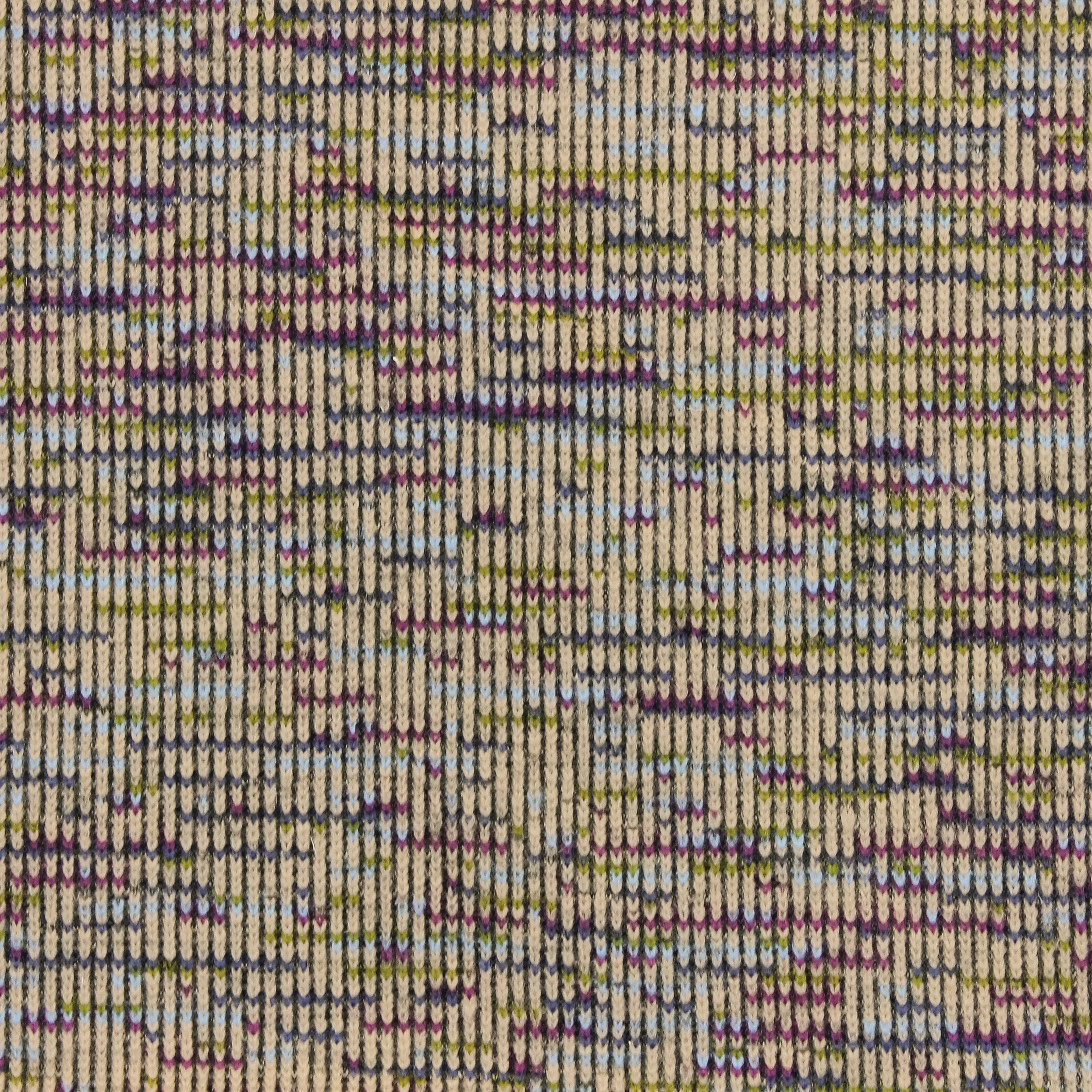 Breistof wol/polyester met kleurrijke strepen - La Maison Victor